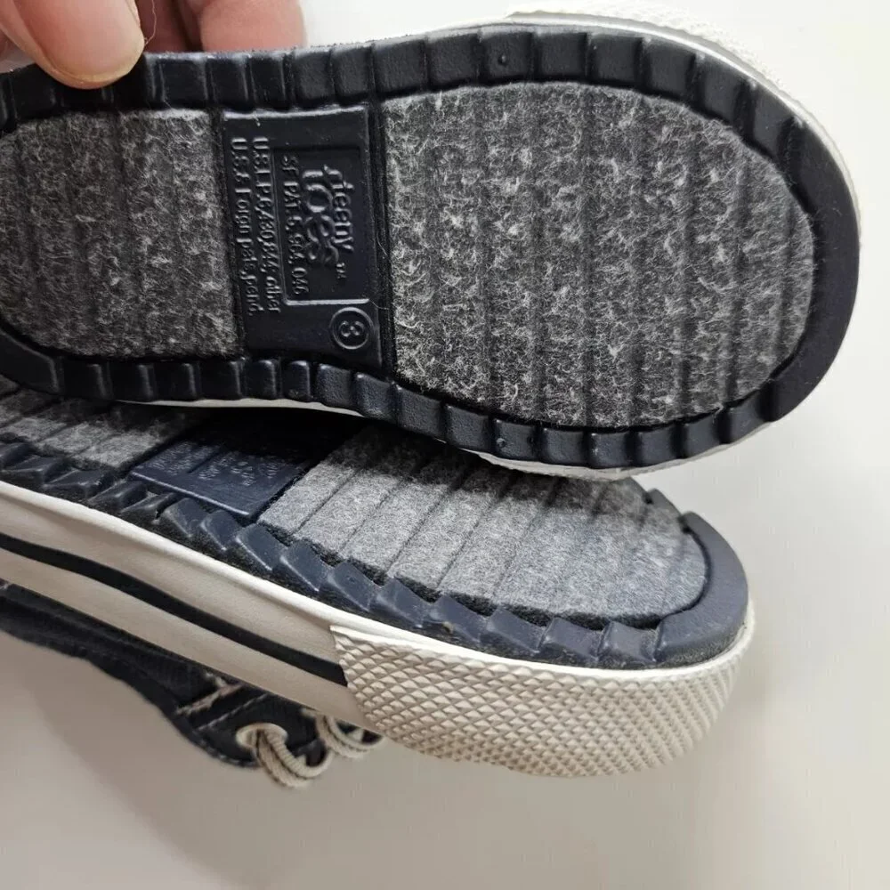 Teeny Toes Sneakers Baby / Toddler Baseball Side Zip Shoes 3